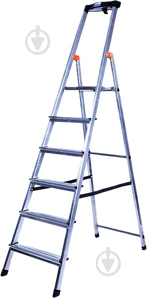 Лестница-стремянка Krause Safety 6 (126344) c органайзером - фото 1