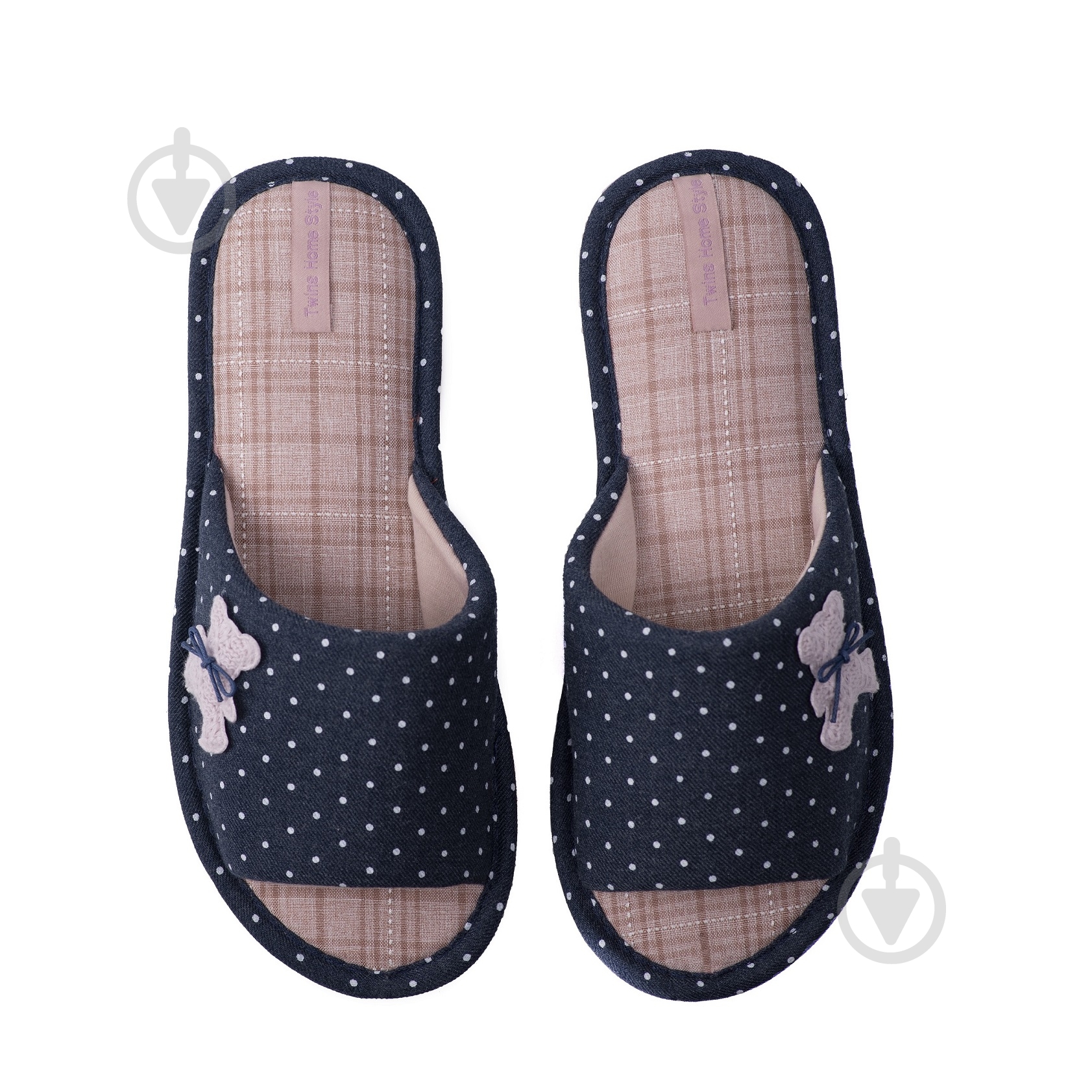 Тапки домашние Twins HS-VL Bear р. 40 синий - фото 2 Тапки домашние Twins HS-VL Bear р. 40 синий - фото 2
