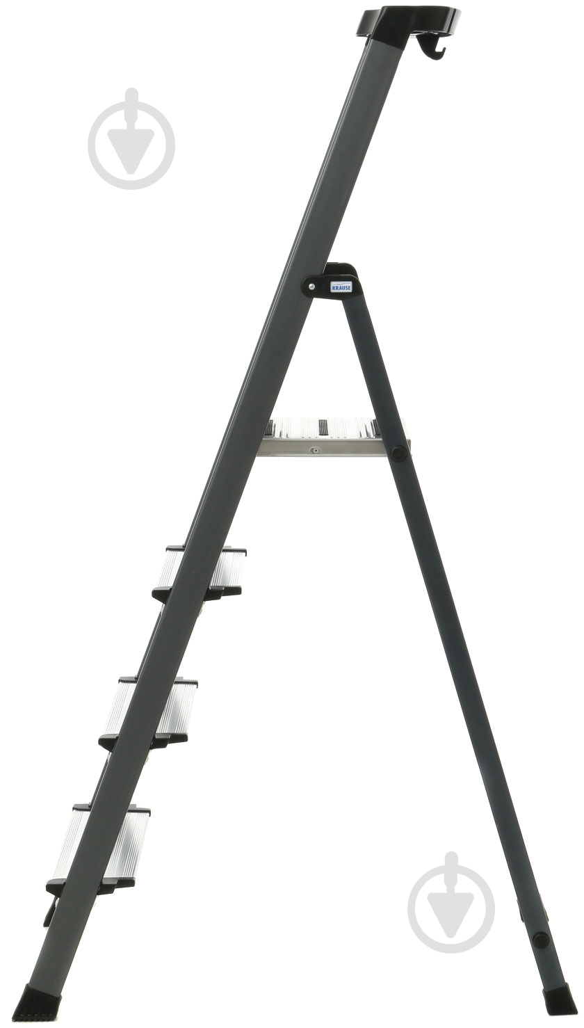Лестница-стремянка Krause Securo 4 анодированная (126429) c органайзером - фото 3