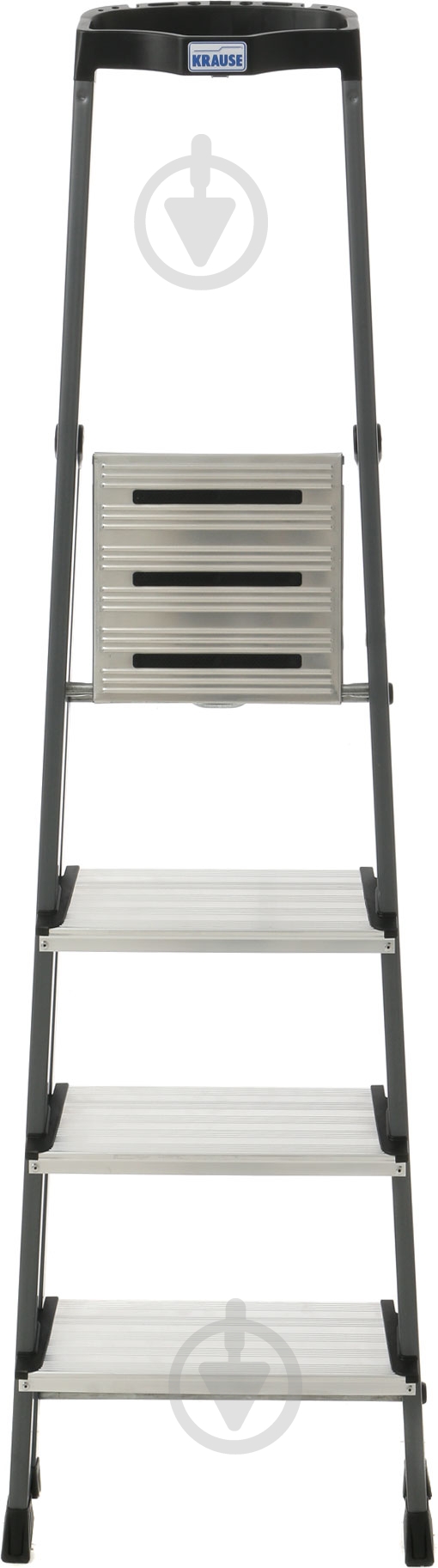 Лестница-стремянка Krause Securo 4 анодированная (126429) c органайзером - фото 4