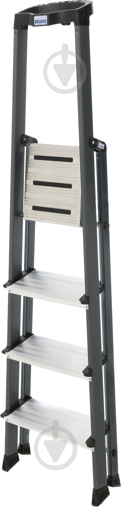 Лестница-стремянка Krause Securo 4 анодированная (126429) c органайзером - фото 5
