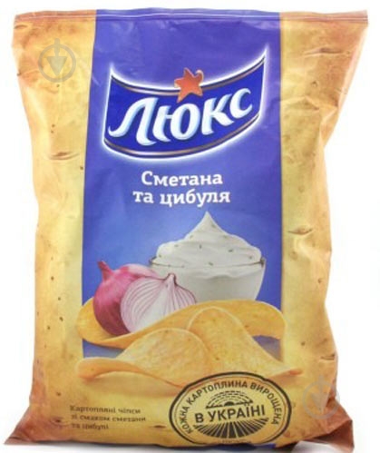 Чипси Люкс Чипси картопляні Сметана та цибуля Люкс м/у 125 г - фото 4
