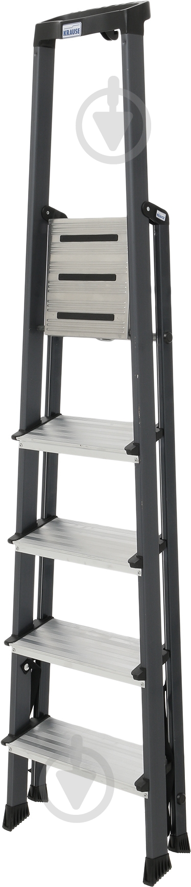 Лестница-стремянка Krause Securo 5 анодированная (126436) c органайзером - фото 5