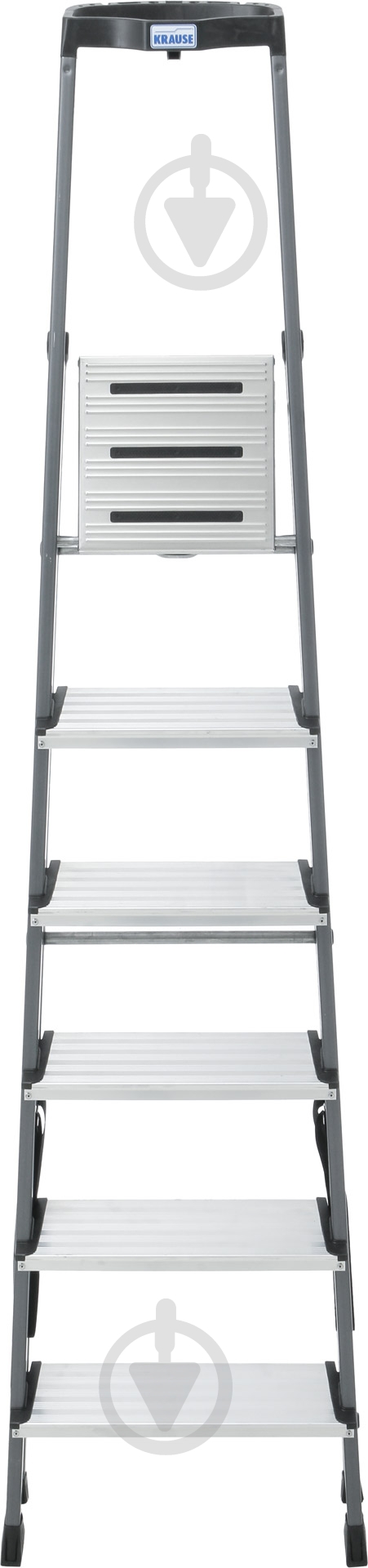 Лестница-стремянка Krause Securo 6 анодированная (126443) c органайзером - фото 2