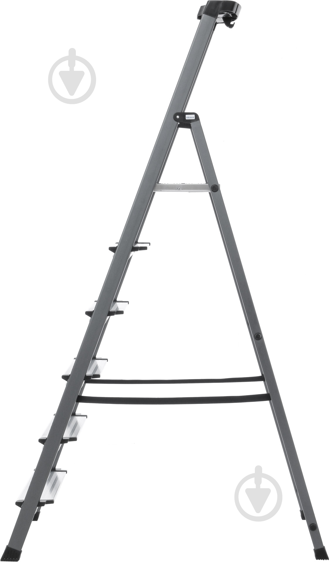 Лестница-стремянка Krause Securo 6 анодированная (126443) c органайзером - фото 3
