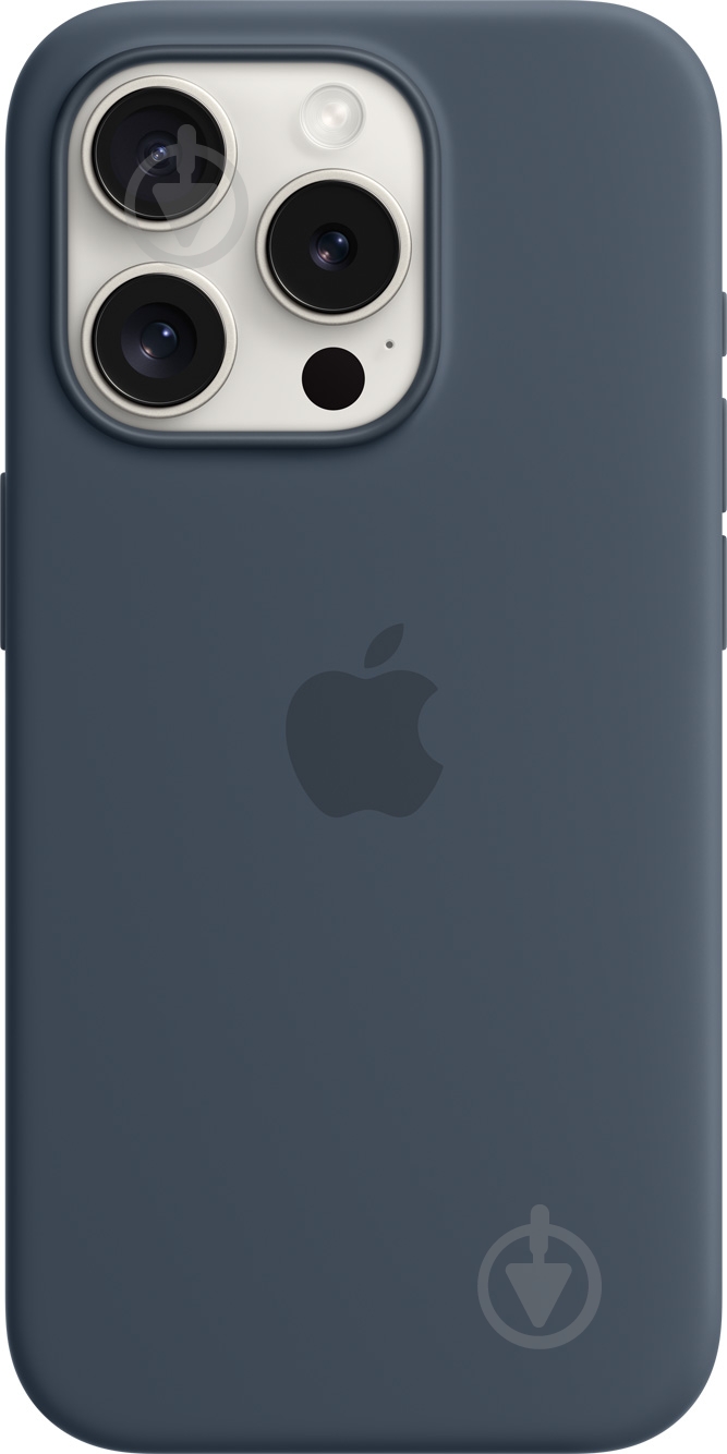Чохол Apple Silicone Case with MagSafe для Apple iPhone 15 Pro storm blue (MT1D3ZM/A) - фото 1