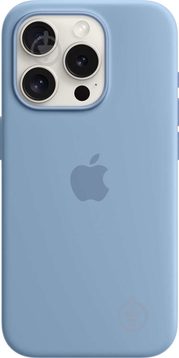 Чохол Apple Silicone Case with MagSafe для Apple iPhone 15 Pro winter blue (MT1L3ZM/A) - фото 1