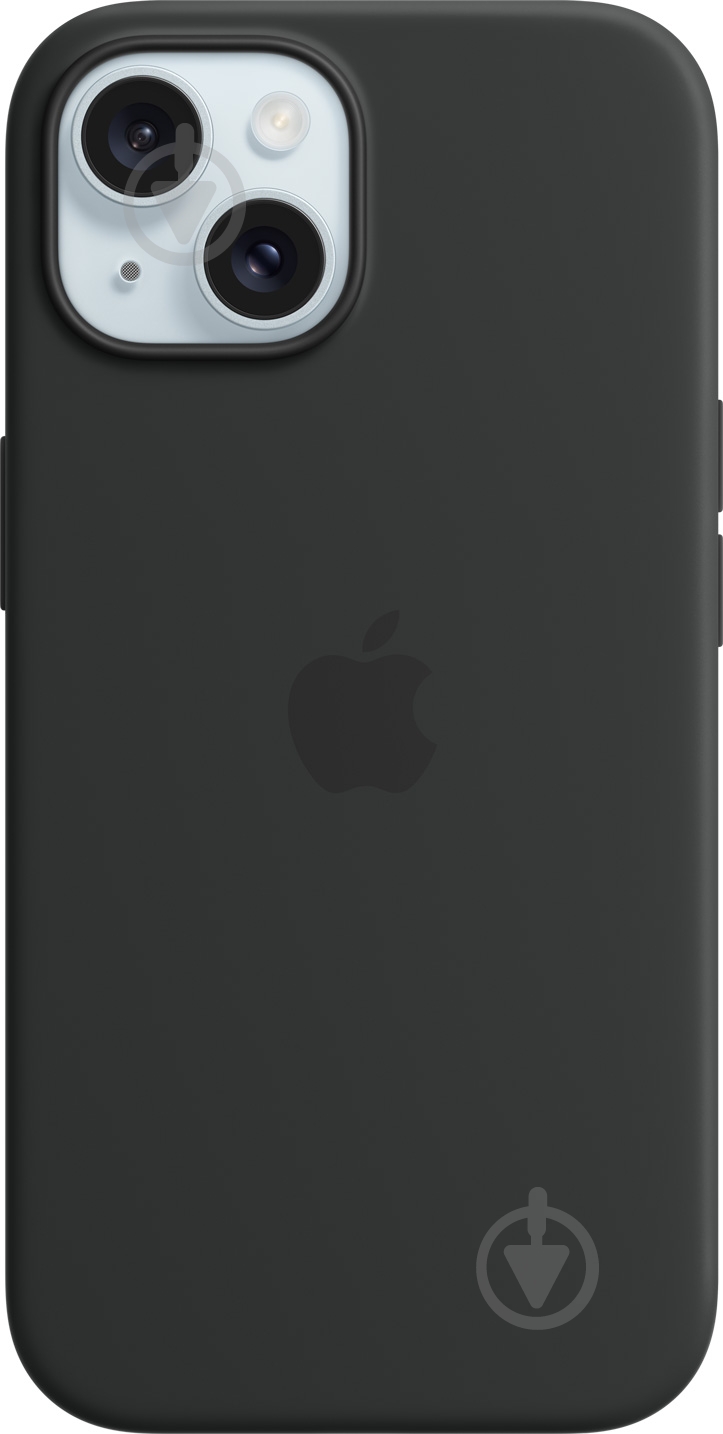 Чохол Apple Silicone Case with MagSafe для Apple iPhone 15 black (MT0J3ZM/A) - фото 1