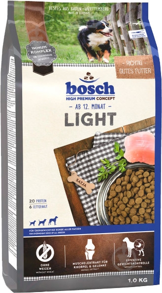 Корм для средних пород Bosch Petfood HPC Light для собак 1 кг 1 кг - фото 1