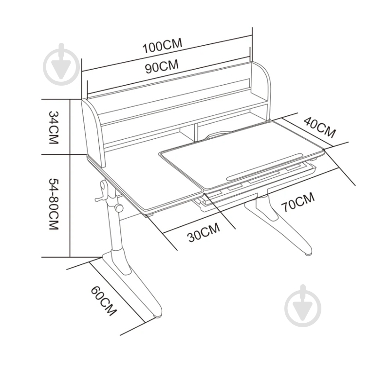 Детская парта Cubby Nerine Pink - фото 4