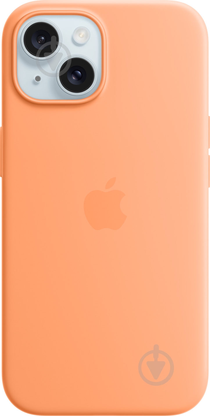 Чохол Apple Silicone Case with MagSafe для Apple iPhone 15 orange sorbet (MT0W3ZM/A) - фото 1