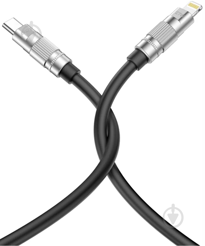 Кабель Xo USB C- L NB-Q228A 1 м black - фото 1 Кабель Xo USB C- L NB-Q228A 1 м black - фото 1