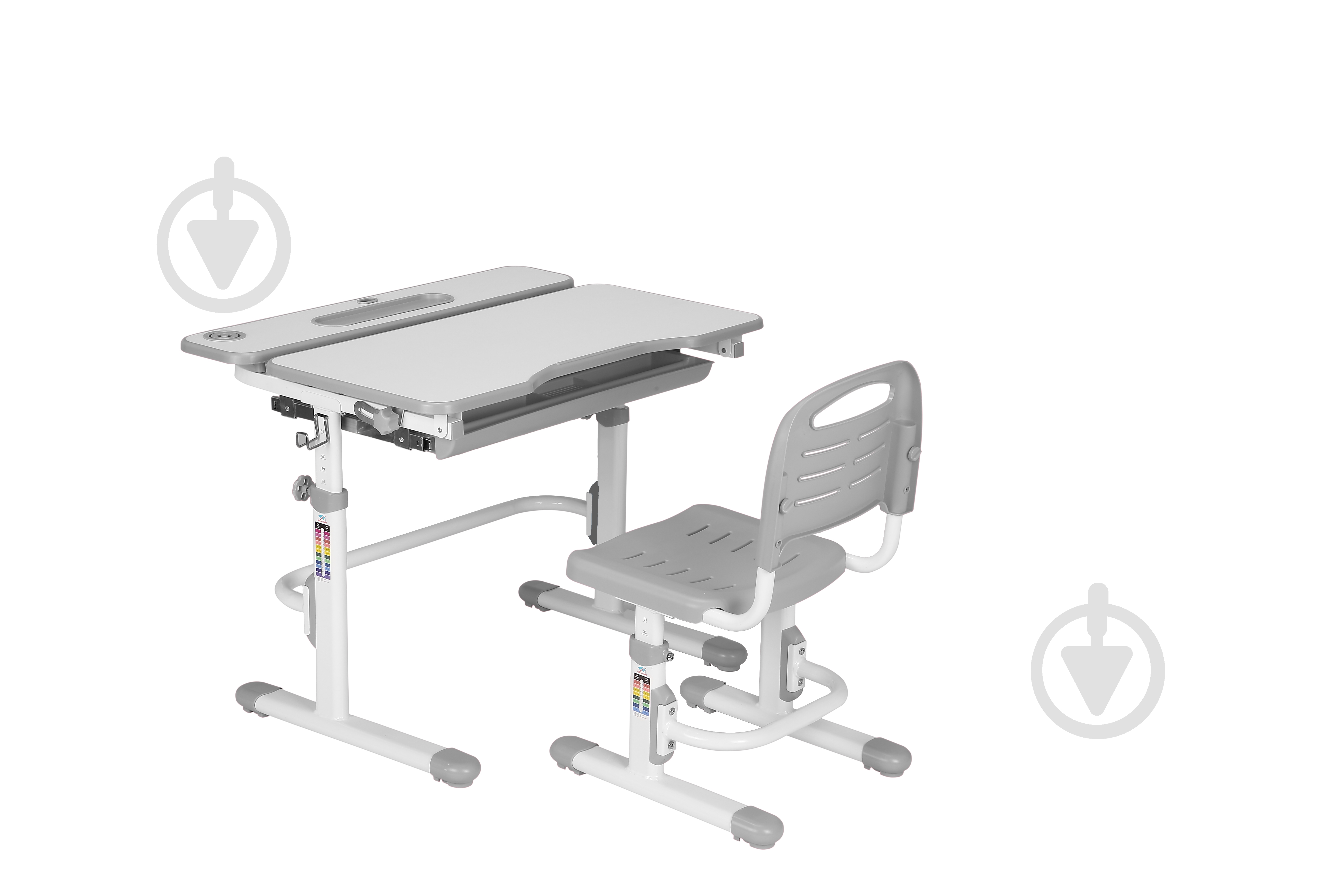 Комплект парта и стул-трансформер Cubby Botero Grey - фото 3 Комплект парта и стул-трансформер Cubby Botero Grey - фото 3