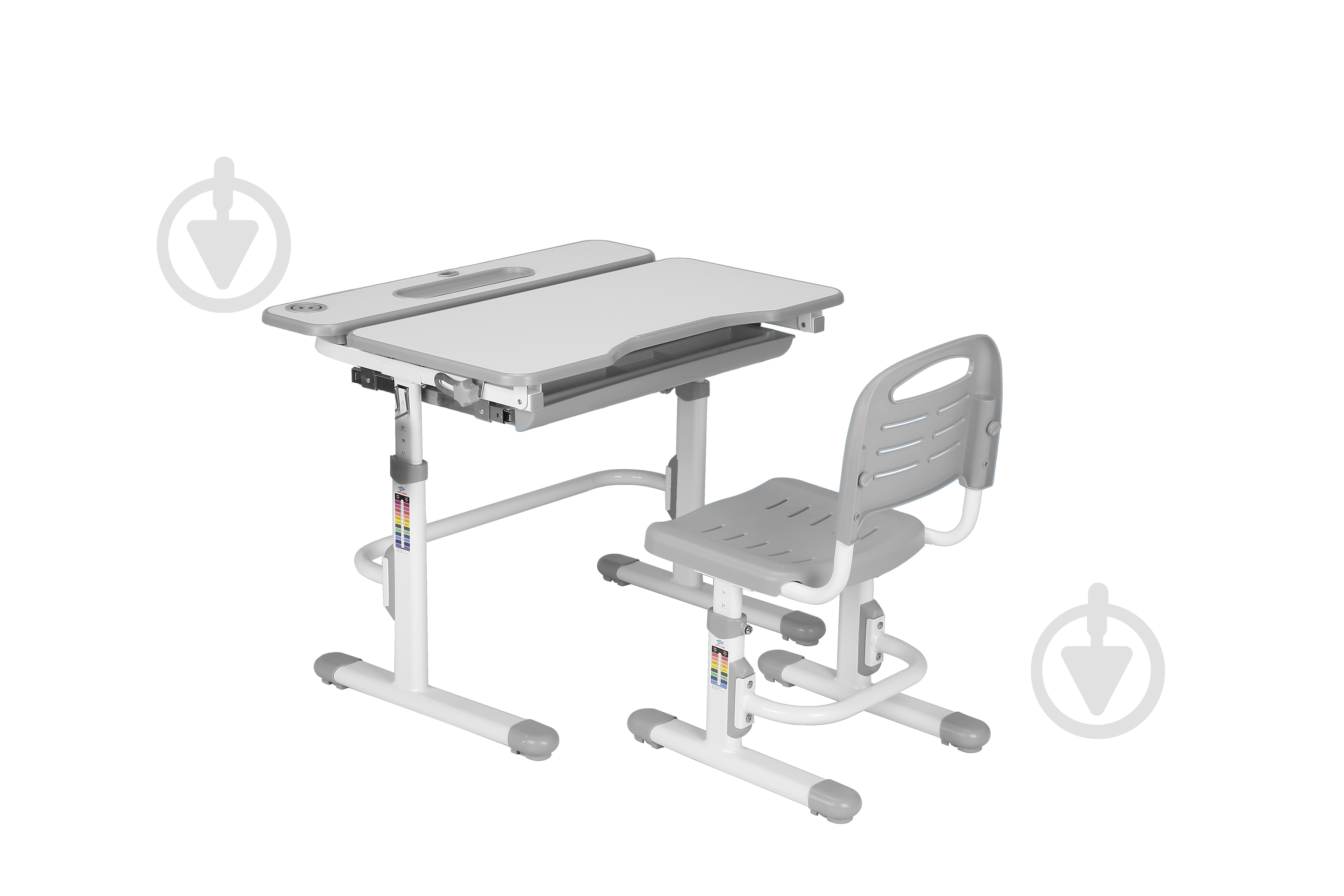 Комплект парта и стул-трансформер Cubby Botero Grey - фото 2 Комплект парта и стул-трансформер Cubby Botero Grey - фото 2