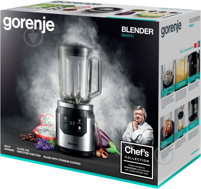 Блендер стационарный Gorenje B800HC - фото 3 Блендер стационарный Gorenje B800HC - фото 3