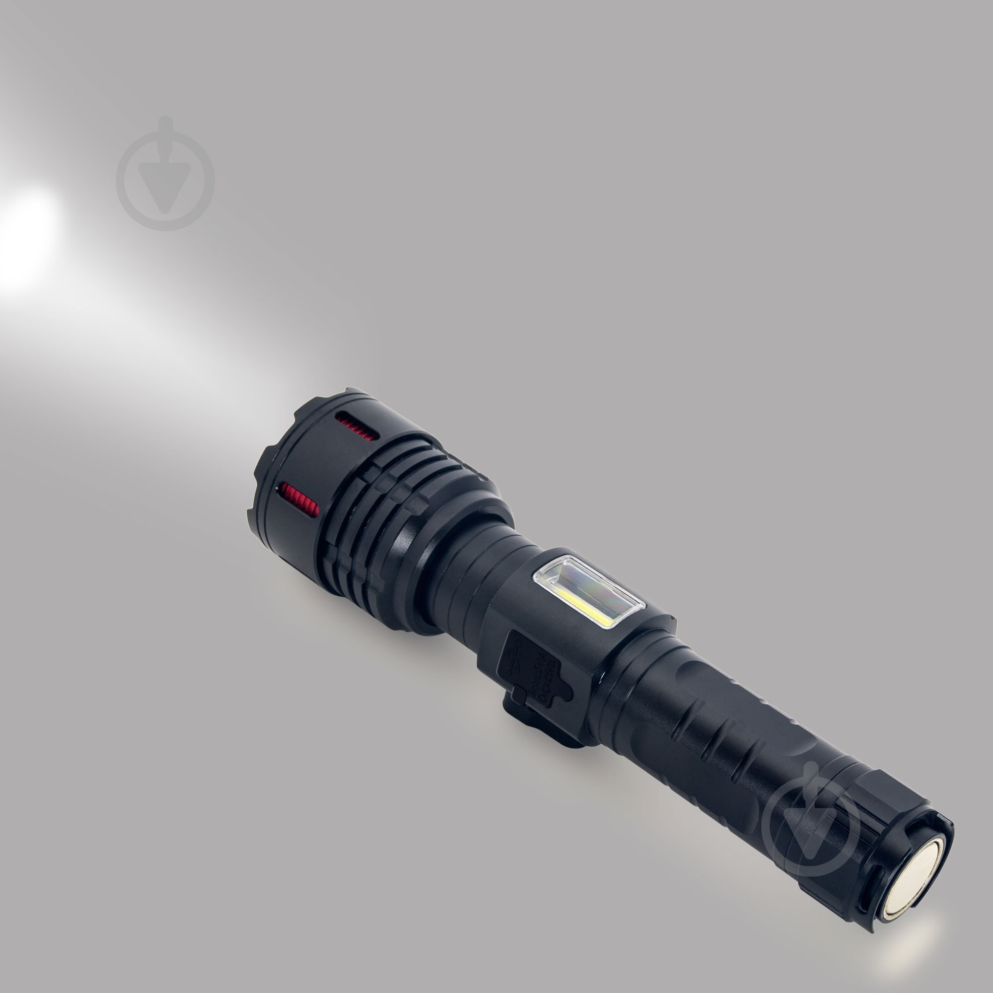 Ліхтар світлодіодний Quantum STREAM 4500mAh 10WLED zoom +3WCOB Type-C/Power Bank 1200 Lm [019] Black QM-FL1036 - фото 9