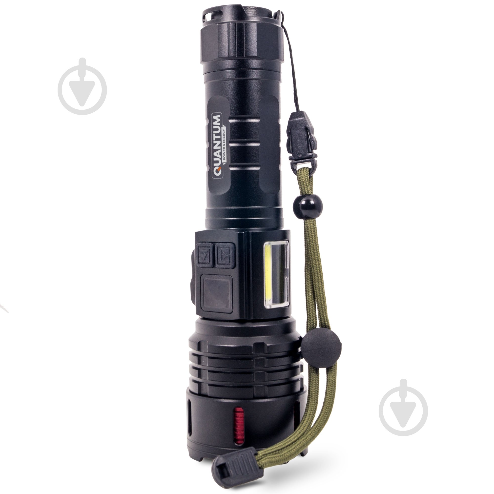 Ліхтар світлодіодний Quantum STREAM 4500mAh 10WLED zoom +3WCOB Type-C/Power Bank 1200 Lm [019] Black QM-FL1036 - фото 5
