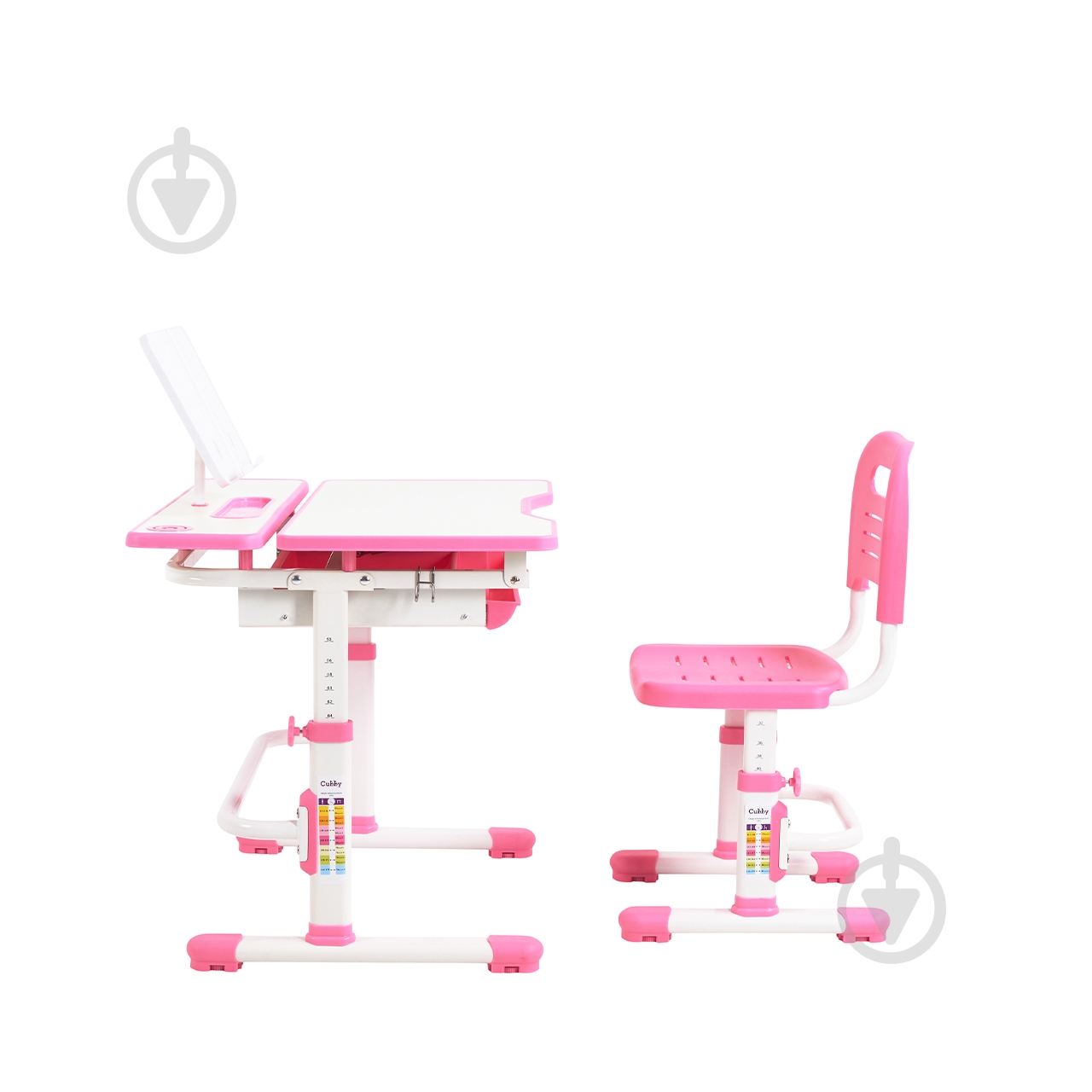 Комплект парта и стул-трансформеры Cubby Botero Pink - фото 1
