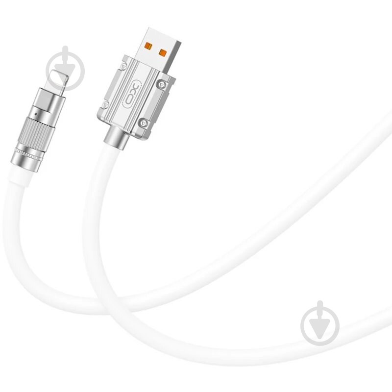 Кабель Xo USB A - L NB227 1,2 м white - фото 1