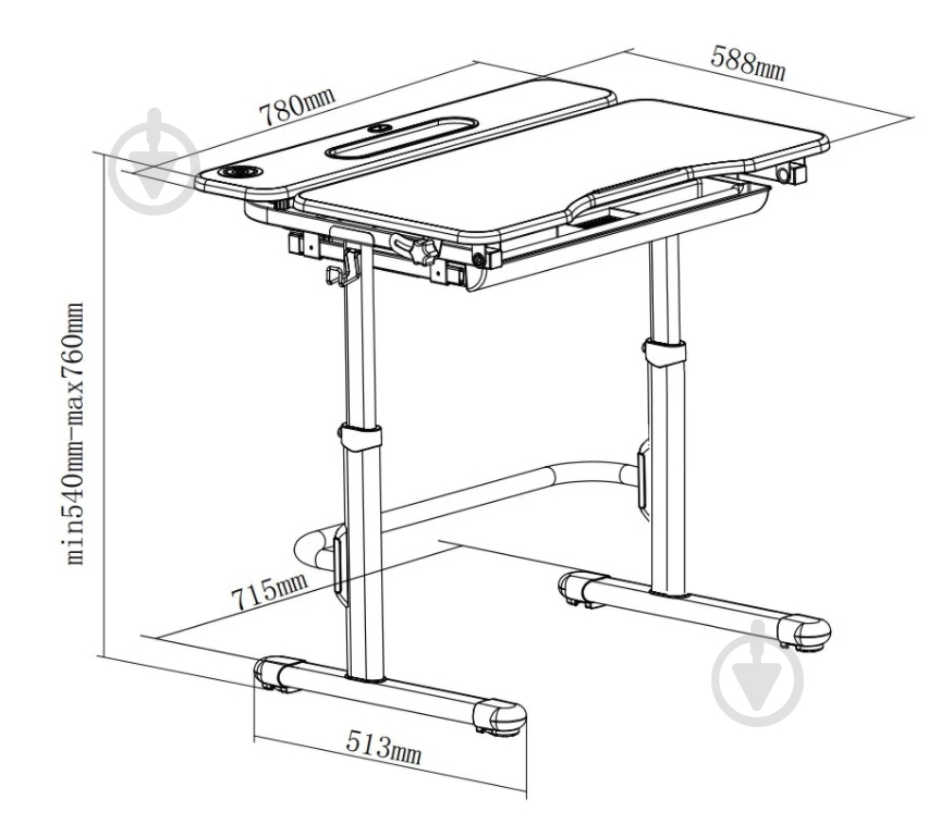 Парта-трансформер Cubby Fressia Green - фото 9 Парта-трансформер Cubby Fressia Green - фото 9