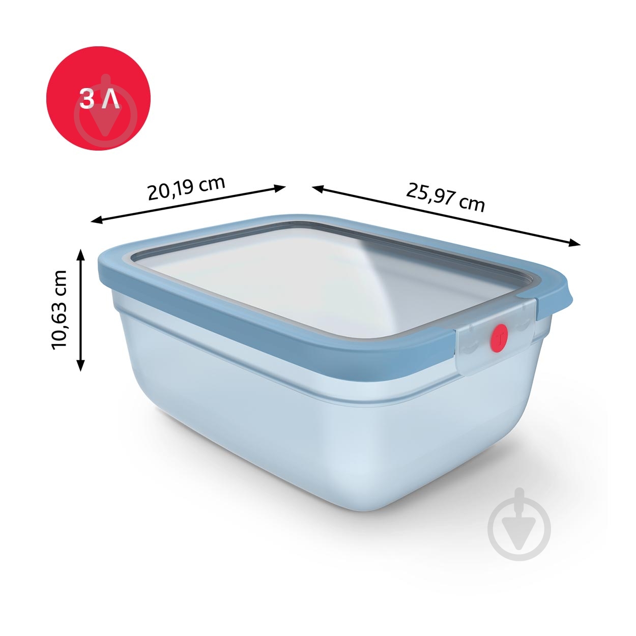 Контейнер із кришкою Tefal oneClick 3 л N1211610 - фото 9 Контейнер із кришкою Tefal oneClick 3 л N1211610 - фото 9