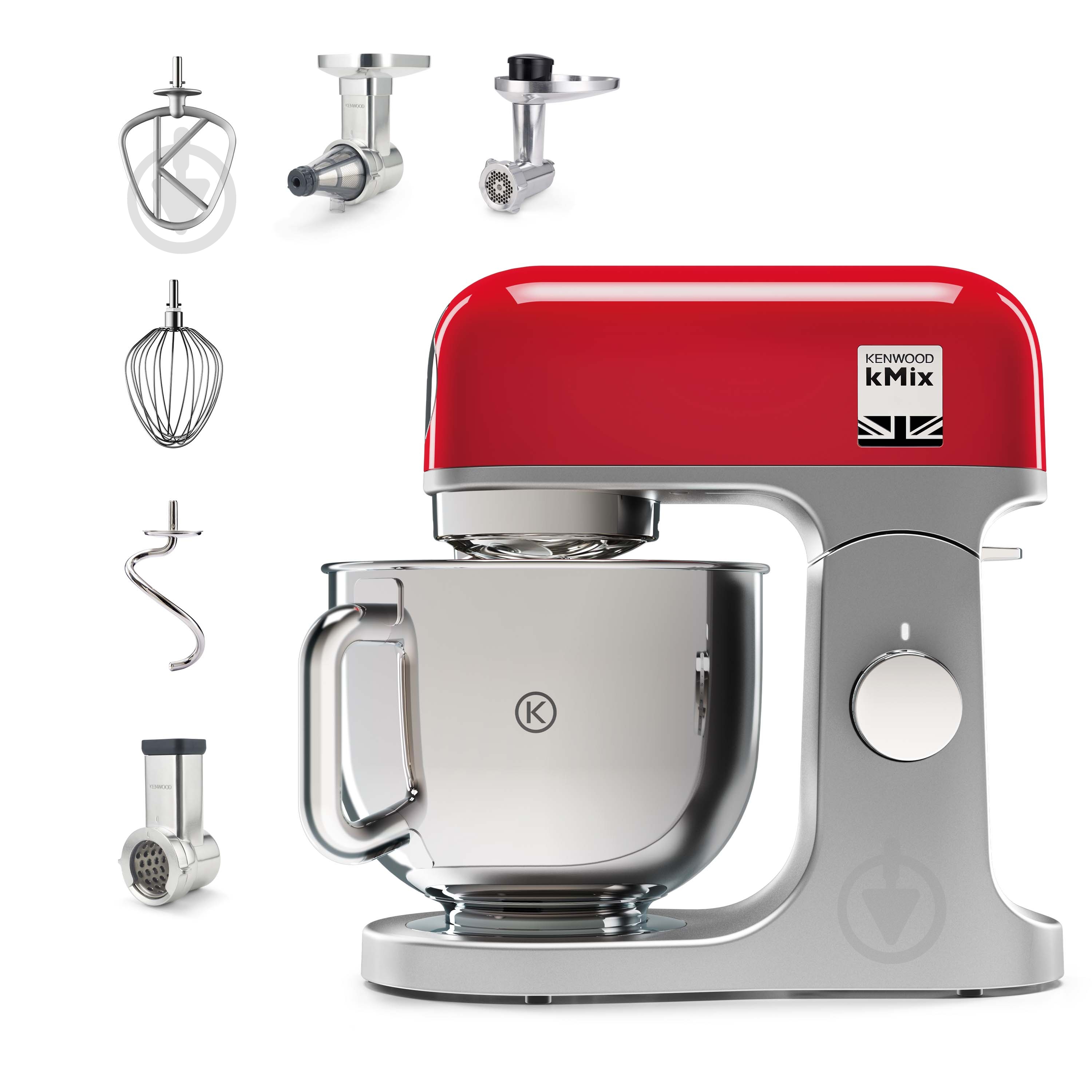 Кухонна машина Kenwood KMX750RD + 3 насадки - фото 1