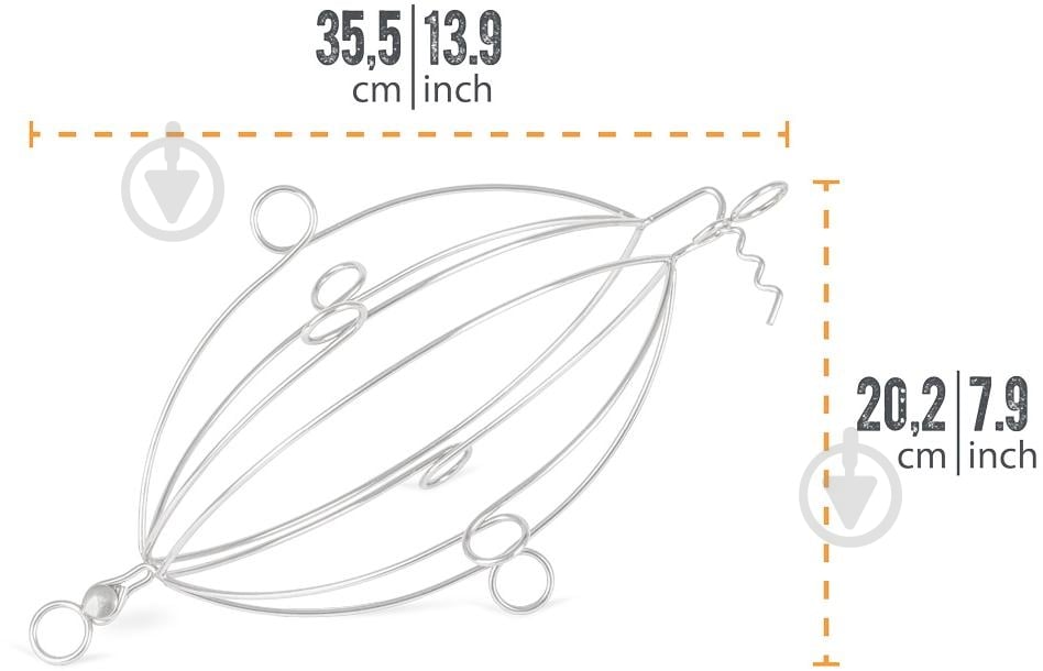 Корзина подвесная для запекания Petromax Hanging Poultry Grill Basket - фото 8 Корзина подвесная для запекания Petromax Hanging Poultry Grill Basket - фото 8