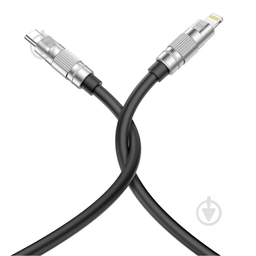 Кабель Xo USB C- L NB-Q248A 1 м black - фото 1 Кабель Xo USB C- L NB-Q248A 1 м black - фото 1