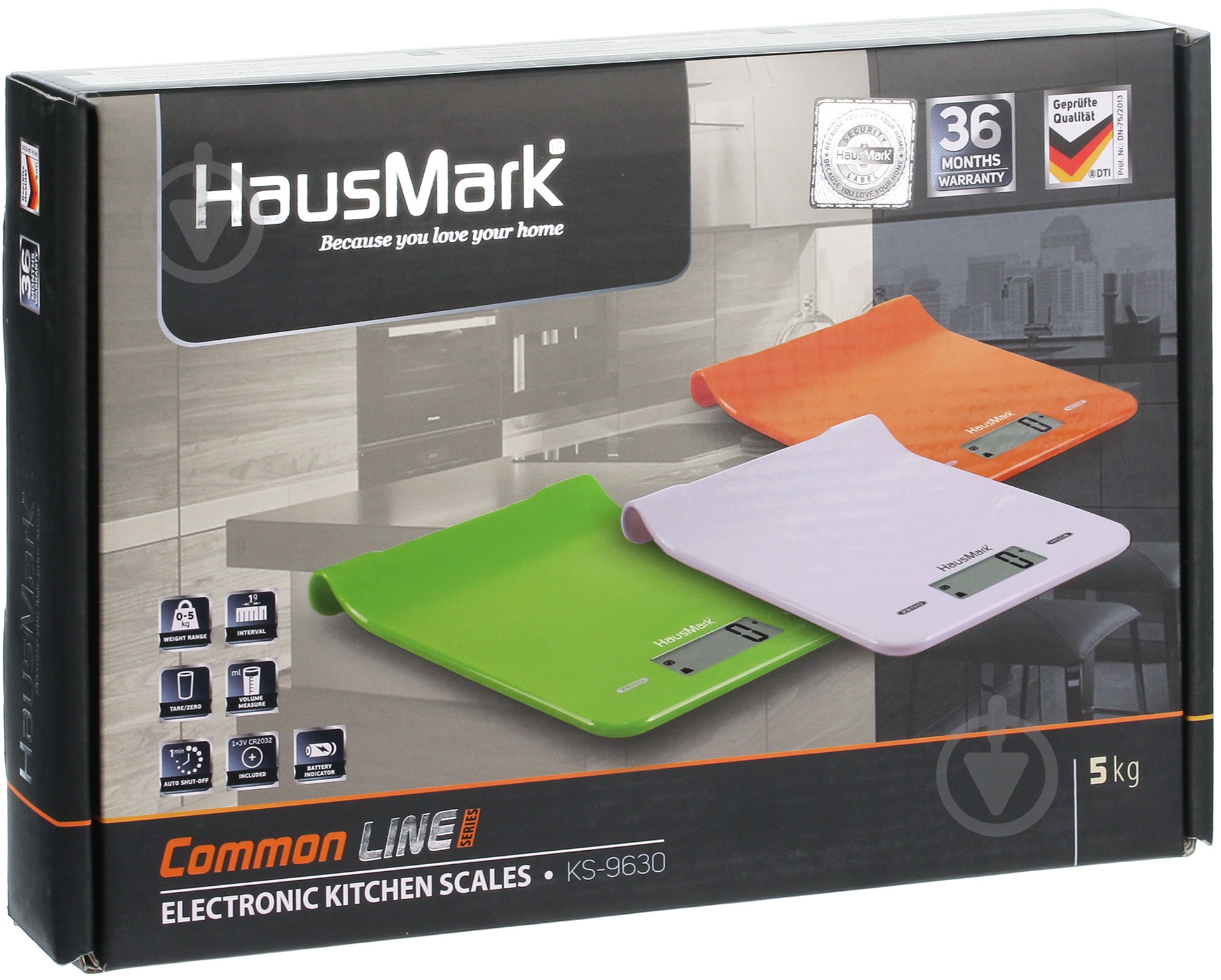 Весы кухонные HausMark KS-9630WH - фото 3