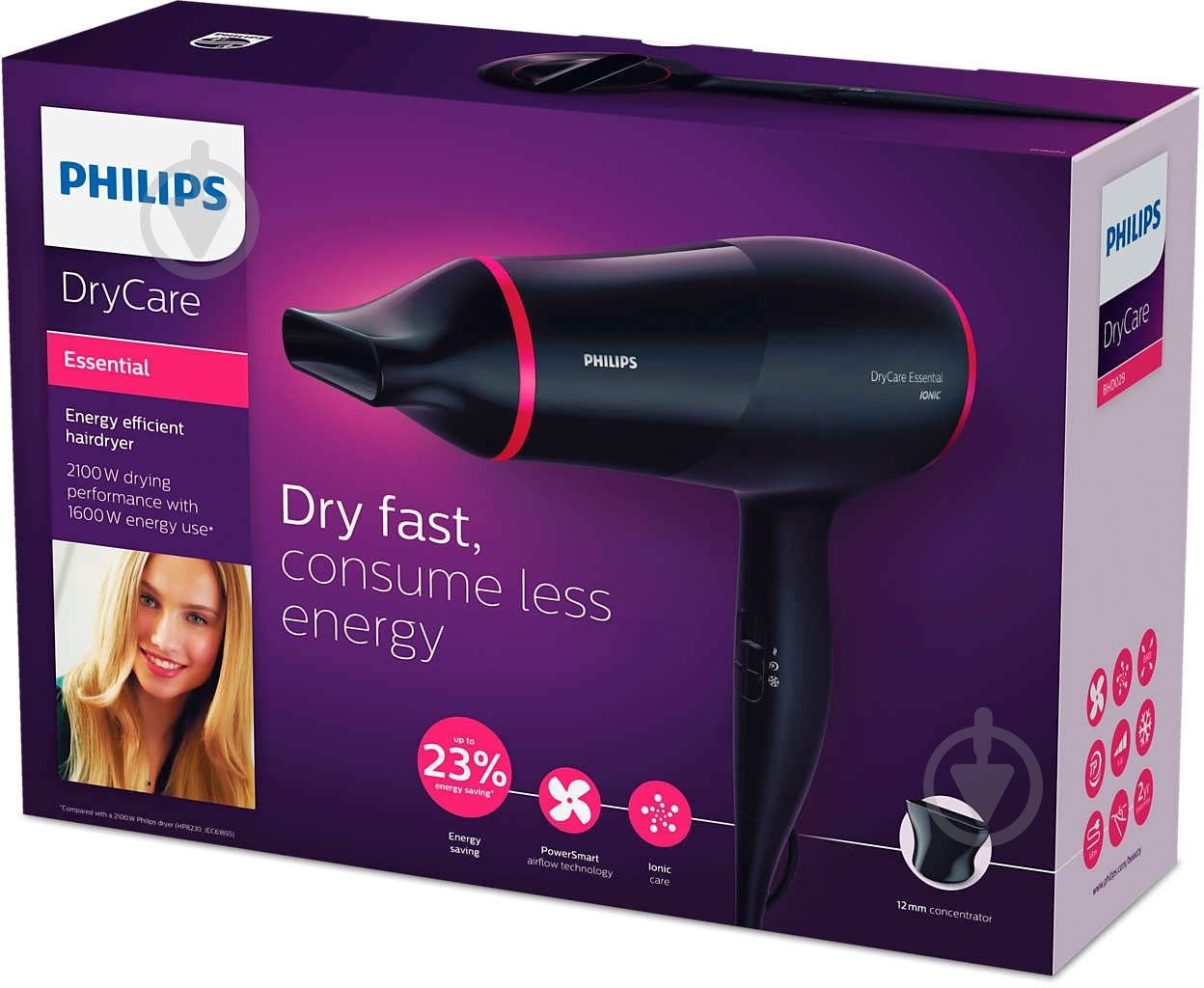 Фен Philips DryCare Essential BHD029/00 - фото 4
