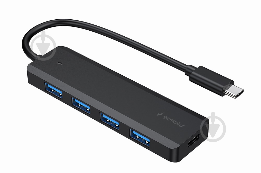 USB-хаб Gembird 4 порти USB 3.1,USB-C, USB-C PD - фото 1 USB-хаб Gembird 4 порти USB 3.1,USB-C, USB-C PD - фото 1