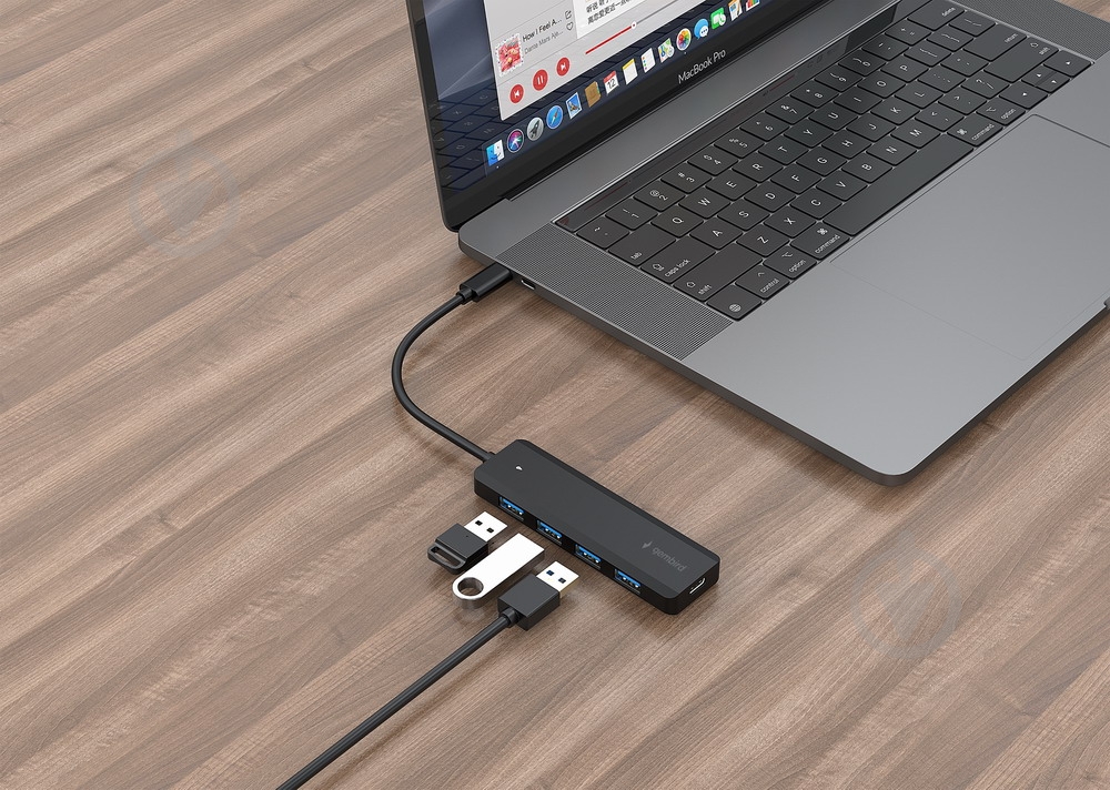 USB-хаб Gembird 4 порти USB 3.1,USB-C, USB-C PD - фото 3 USB-хаб Gembird 4 порти USB 3.1,USB-C, USB-C PD - фото 3