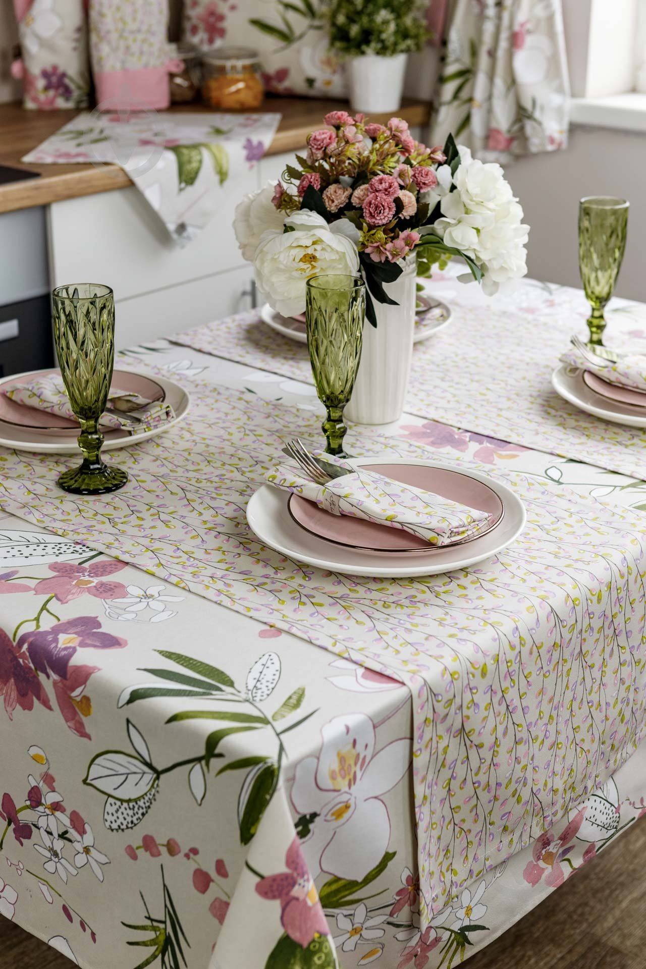 Раннер Веточки 40x140 см Прованс - фото 6 Раннер Веточки 40x140 см Прованс - фото 6