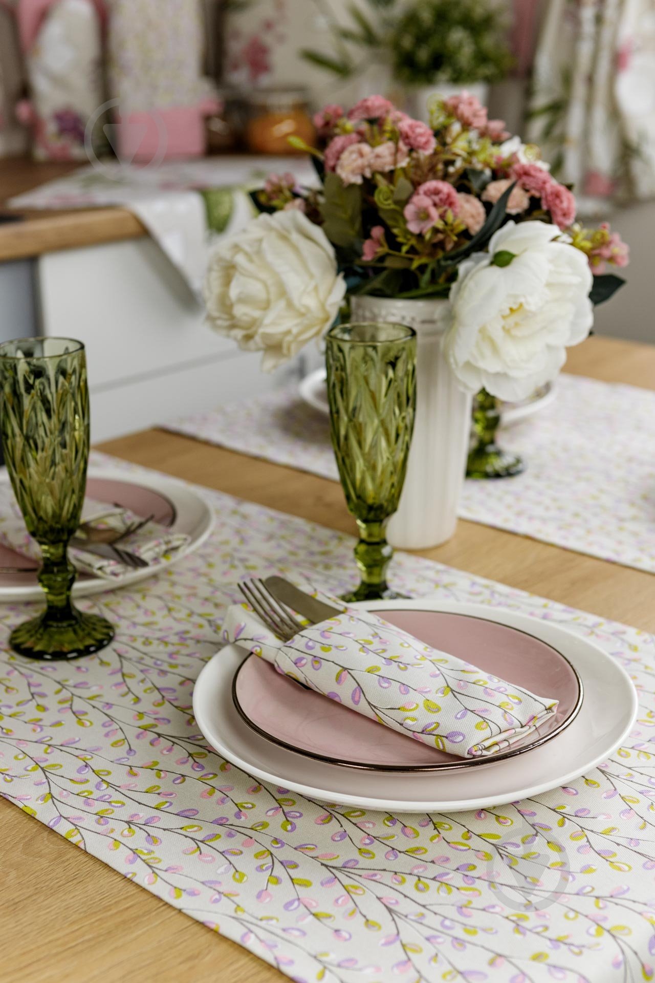 Раннер Веточки 40x140 см Прованс - фото 5 Раннер Веточки 40x140 см Прованс - фото 5