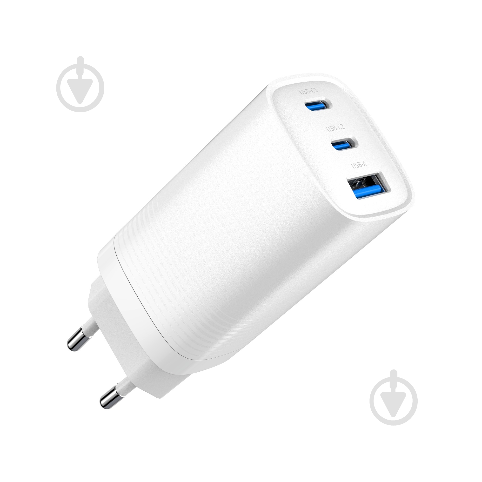 Сетевое зарядное устройство Gembird TA-UC-PDQC65-01-W, 1 USB-A+2 Type-C (PD18W + QC3.0 27W) - фото 3