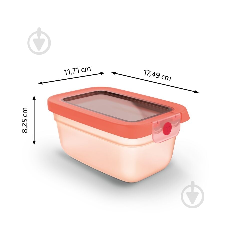 Контейнер із кришкою Tefal oneClick 0.75 л N1210510 - фото 2 Контейнер із кришкою Tefal oneClick 0.75 л N1210510 - фото 2