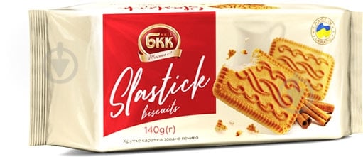 Печенье сахарное БКК "Slastick" карамелизированное 144 г - фото 1