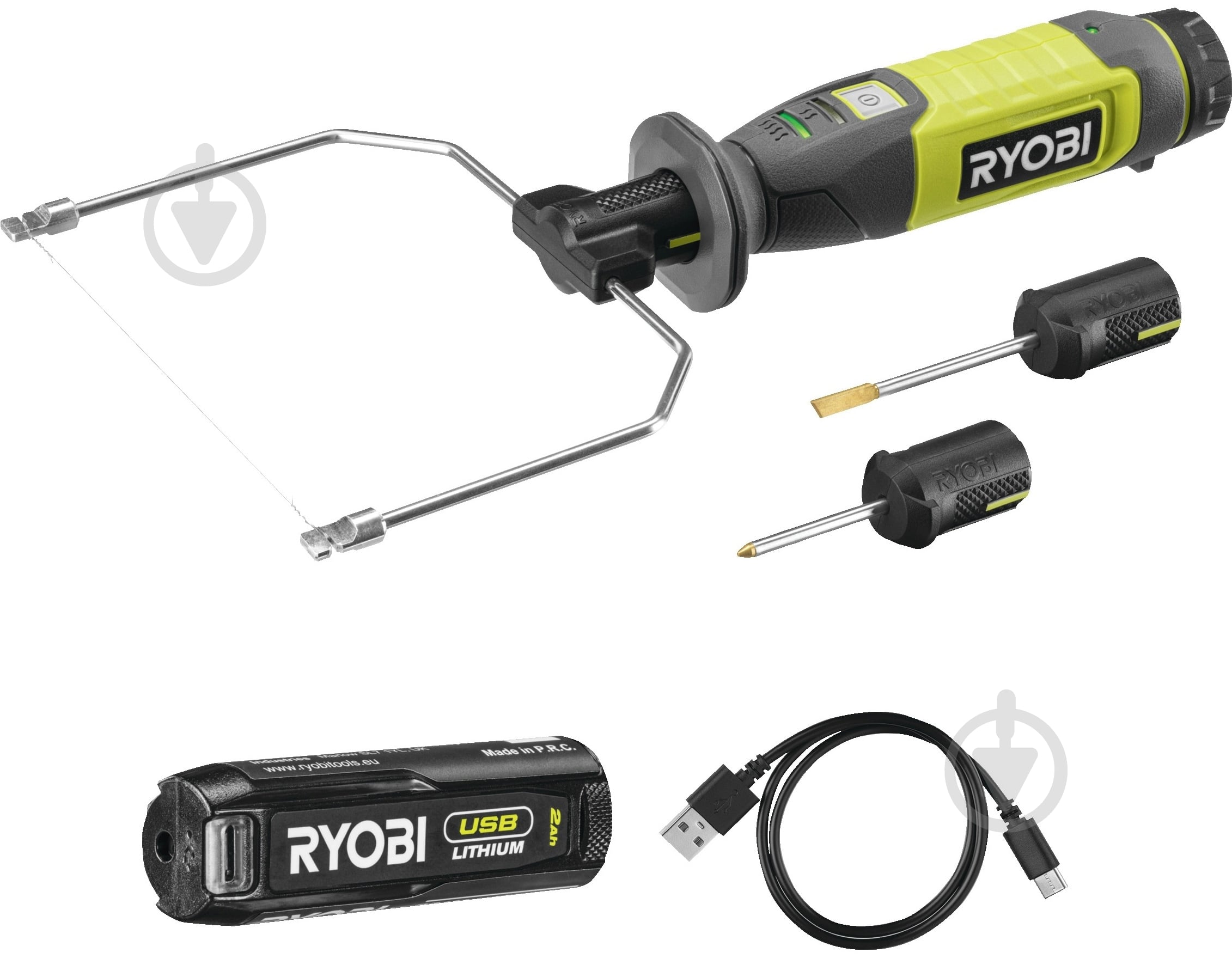 ᐉ Термонож аккумуляторный RYOBI RHC4-120G 4В USB Lithium 450