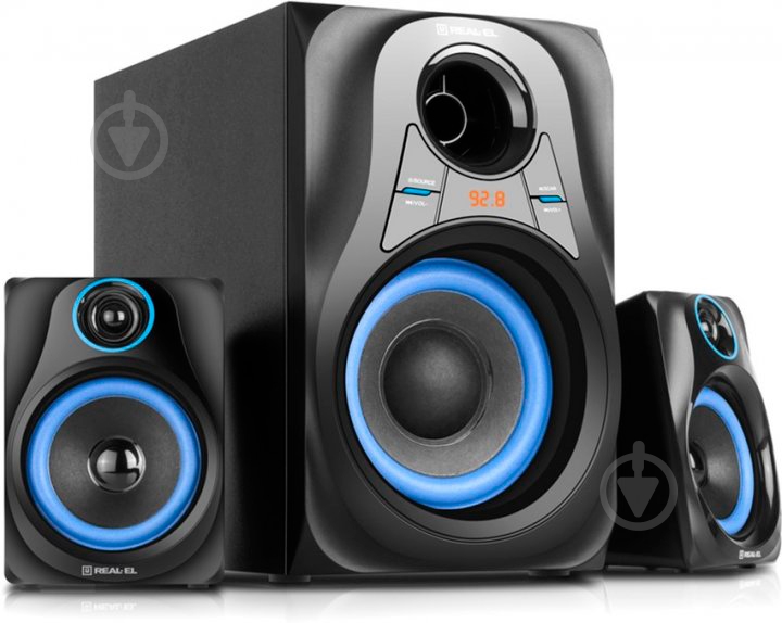 Акустична система Real-el M-380 2.1 black (EL121300008) - фото 2