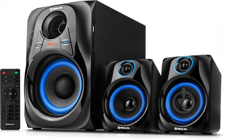 Акустична система Real-el M-380 2.1 black (EL121300008) - фото 4