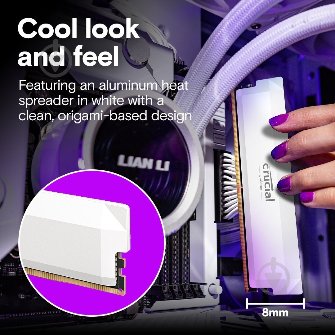 Оперативная память Crucial DDR5 SDRAM 32 GB (2x16GB) 6400 MHz (CP2K16G64C38U5W) - фото 7