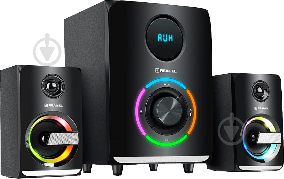 Акустична система Real-el M-580 2.1 black - фото 4 Акустична система Real-el M-580 2.1 black - фото 4