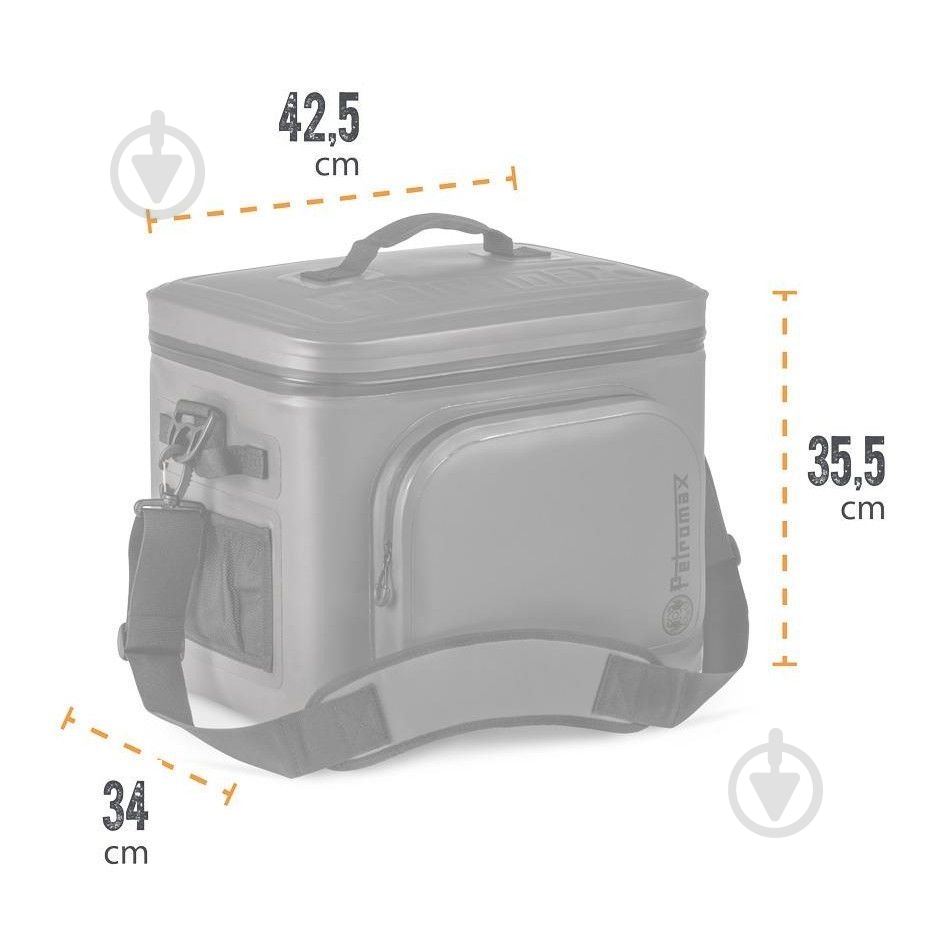 Термосумка Petromax Cooler Bag 22 л сіра - фото 6