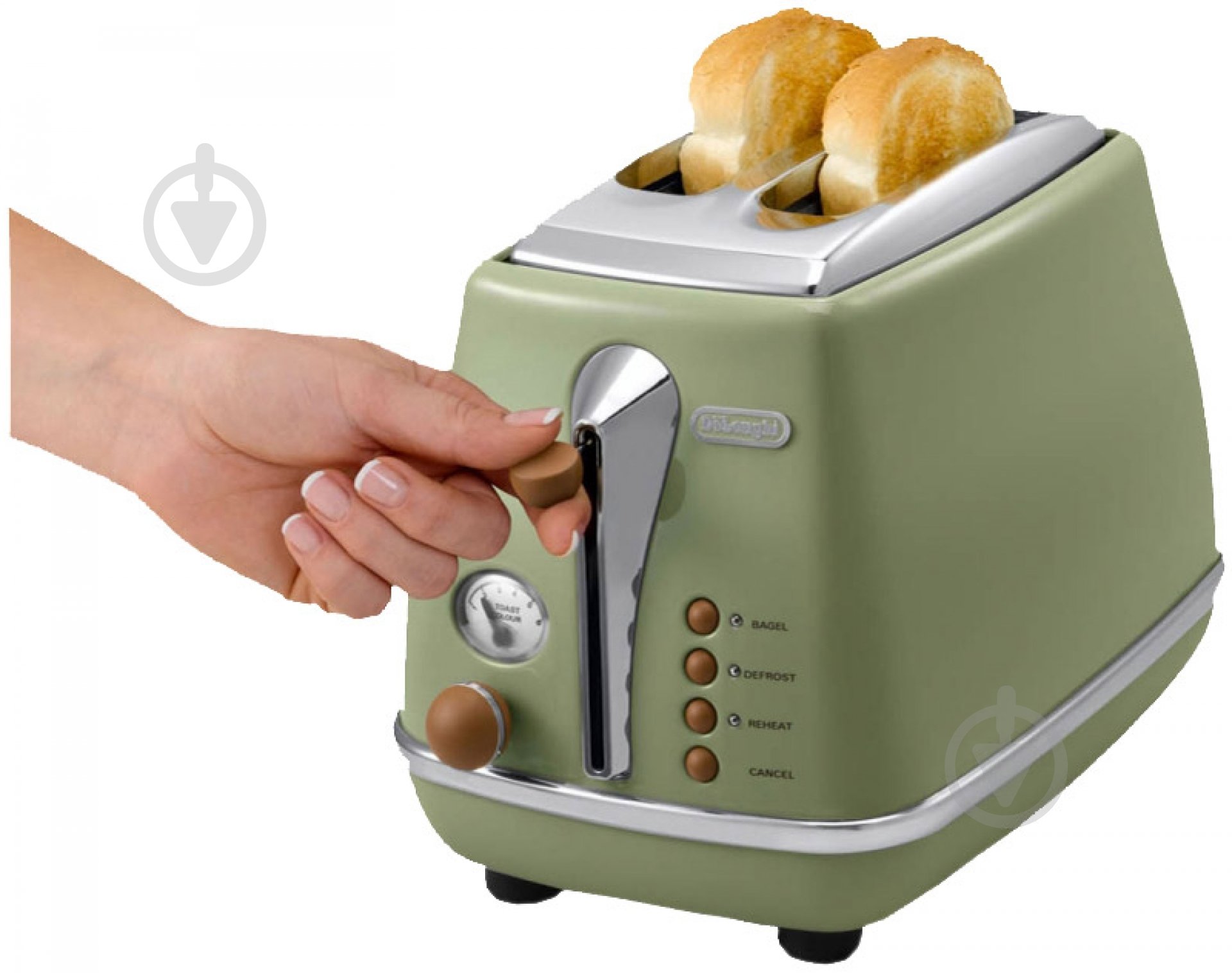 Тостер Delonghi CTOV2103.GR Icona Vintage - фото 3
