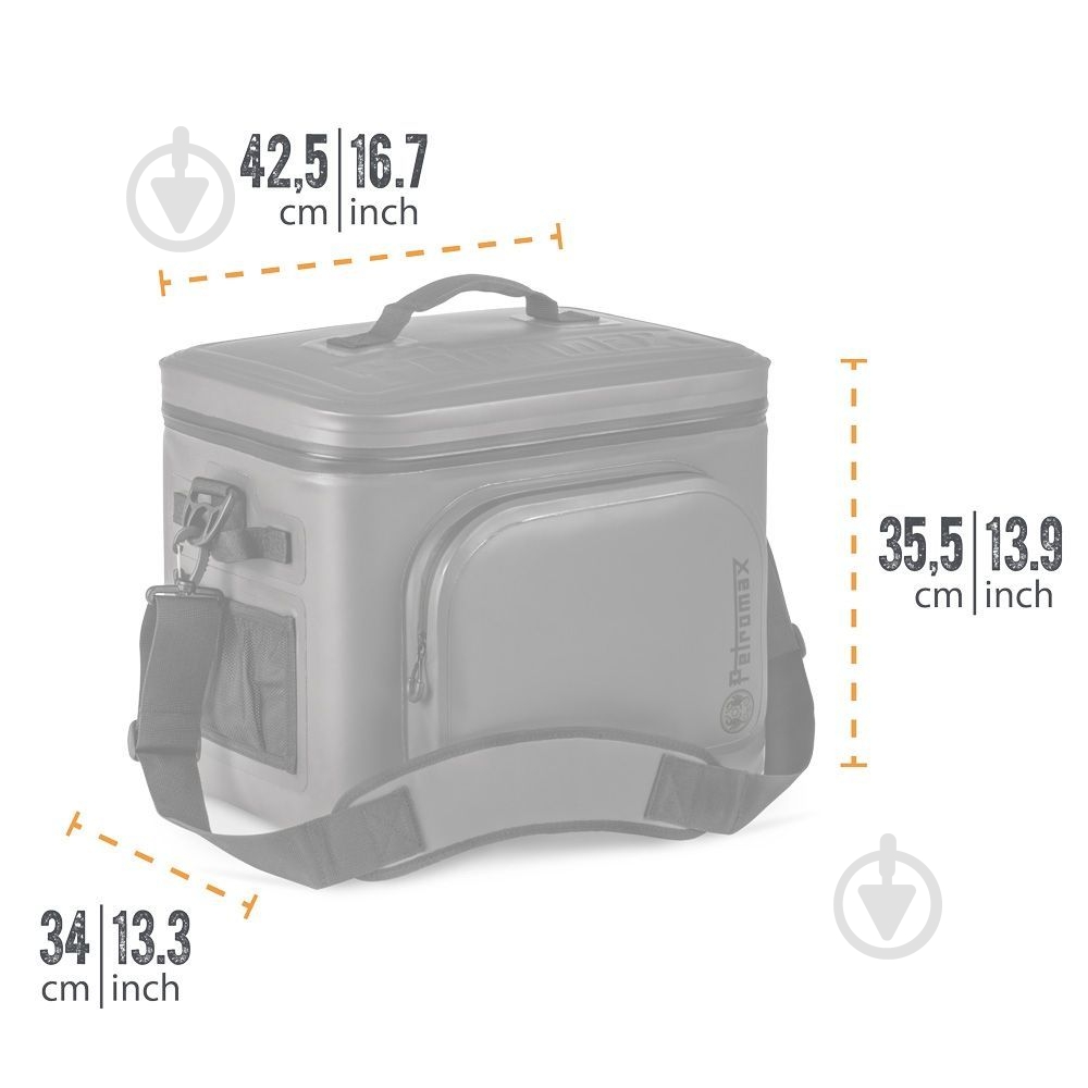 Термосумка Petromax Cooler Bag 22 л оливковая - фото 7