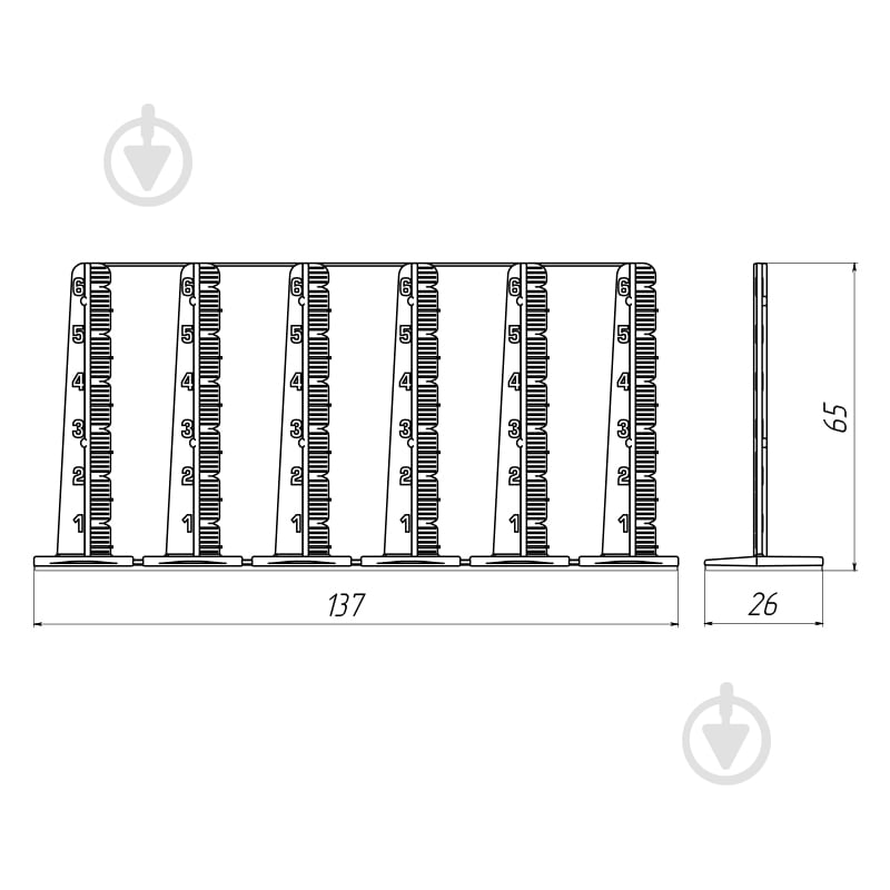 Маяки ADVANTA для наливного пола 24 шт. - фото 2