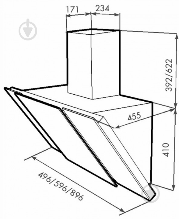 Вытяжка Eleyus Vesta A 1000 90 S WH - фото 12