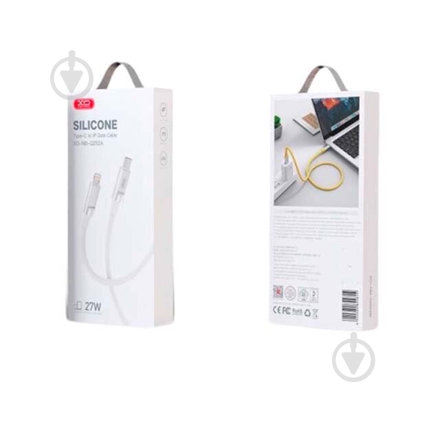 Кабель Xo USB C- L NB-Q252A 1 м white - фото 2 Кабель Xo USB C- L NB-Q252A 1 м white - фото 2