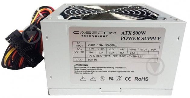 Блок питания CaseCom CM 500 ATX 500 Вт - фото 1