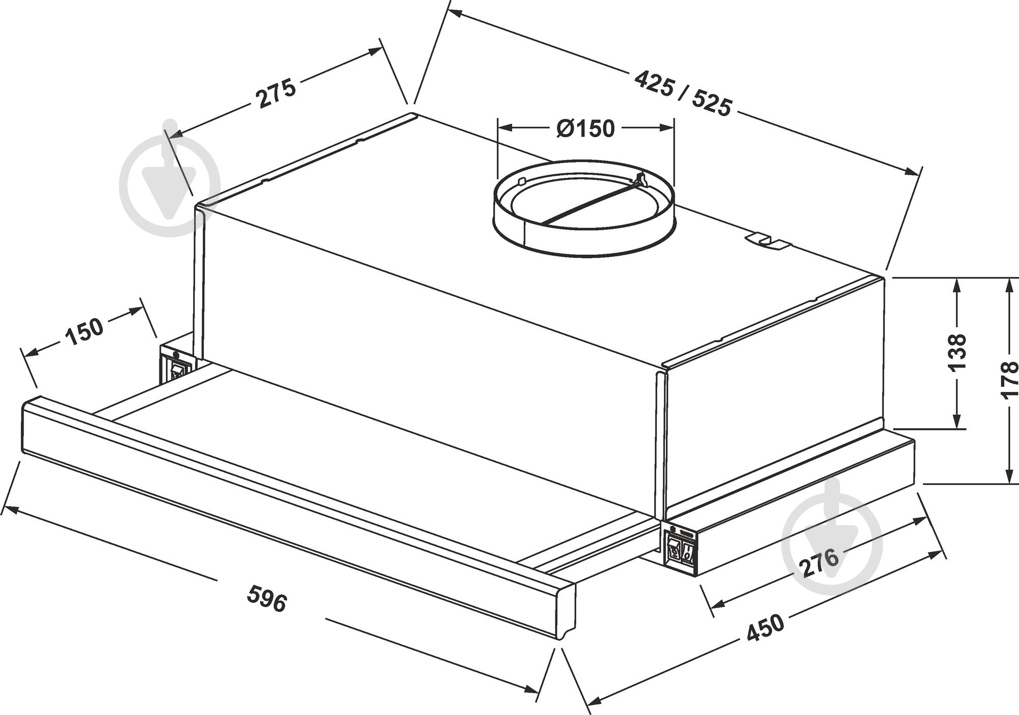 Витяжка Eleyus Storm 700 60 IS - фото 12